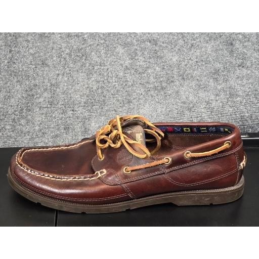 Timberland Earthkeepers Mens 11.5 Dark Brown Leather Boat Shoes Loafers Casual